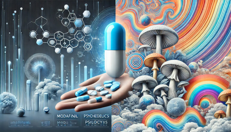 Modafinil with Psychedelics (Psilocybin)