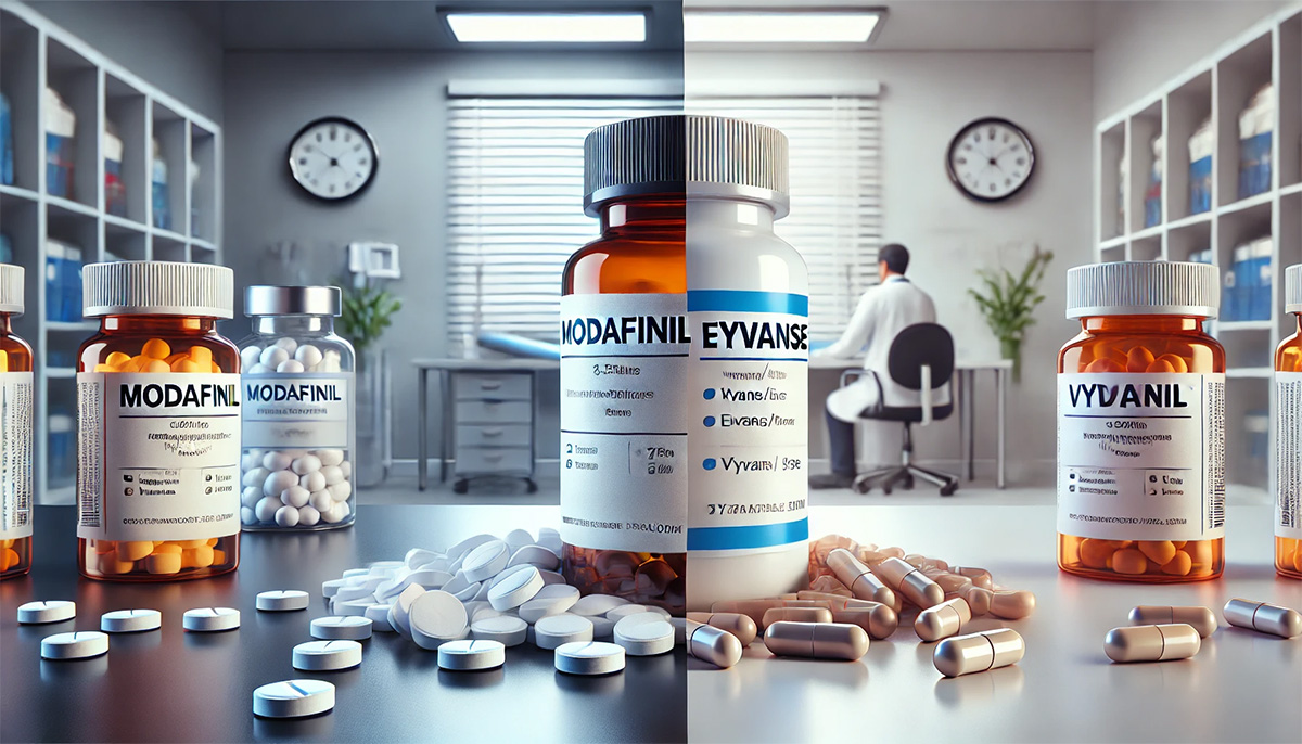 Modafinil and Elvanse or Vyvanse